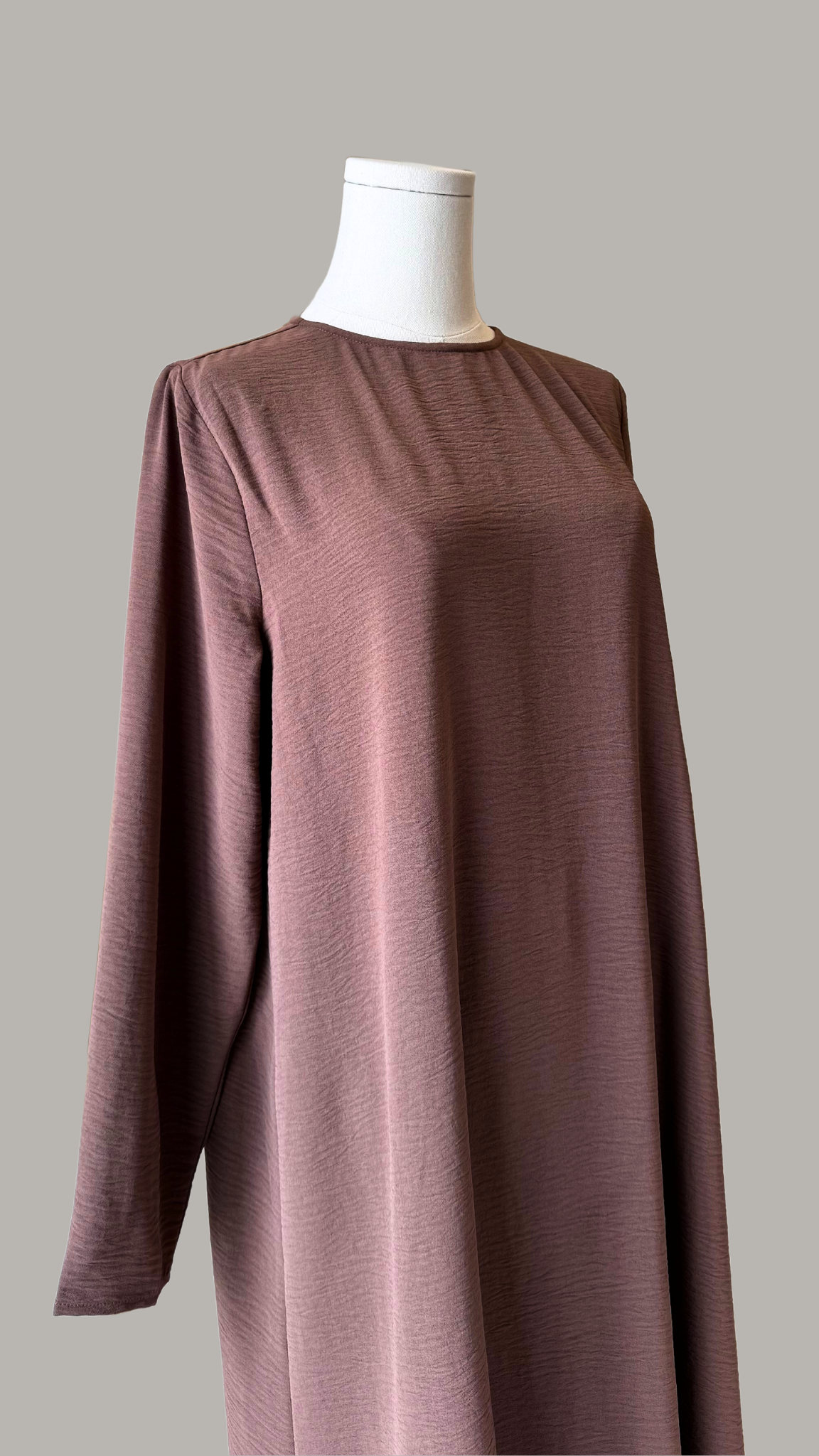 Full Sleeve Dress - Brown