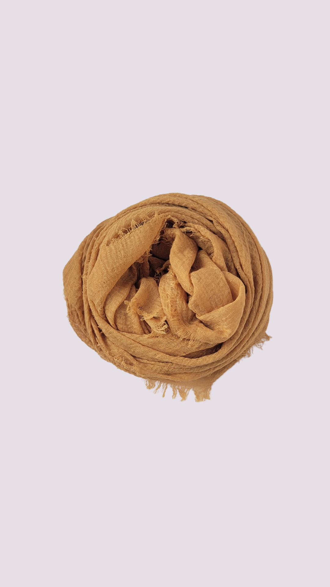 Cotton Crinkle Hijab - Butternut