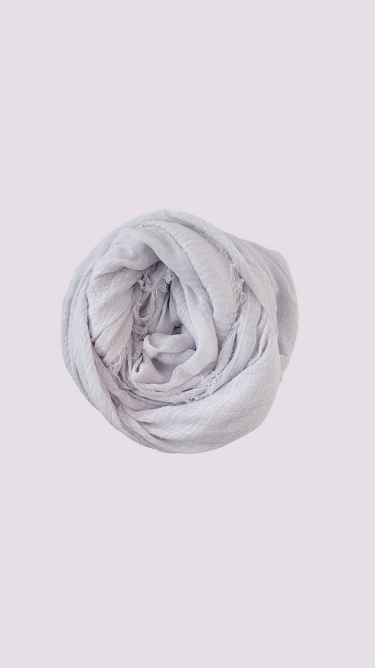 Cotton Crinkle Hijab - Foil