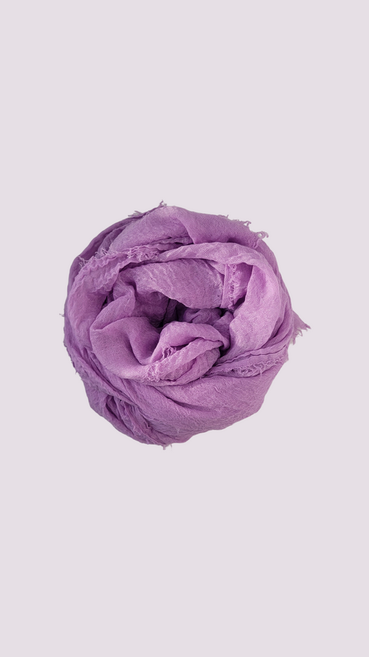 Cotton Crinkle Hijab - Lavender