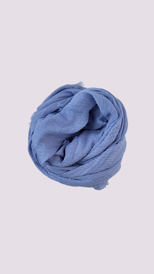 Cotton Crinkle Hijab - Ocean