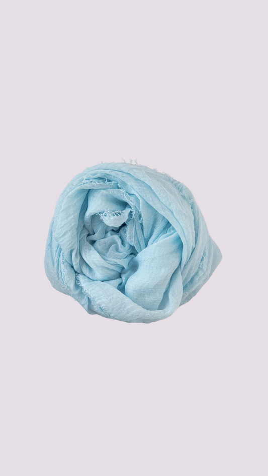 Cotton Crinkle Hijab - Opal