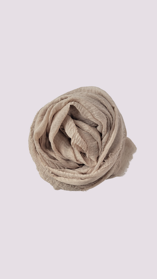 Cotton Crinkle Hijab - Pampas