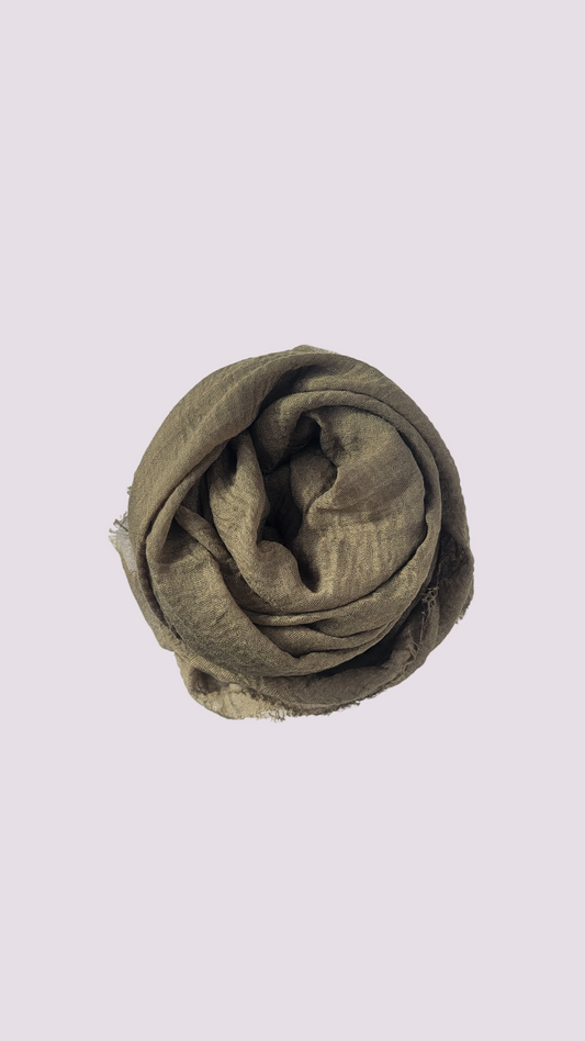 Cotton Crinkle Hijab - Seaweed