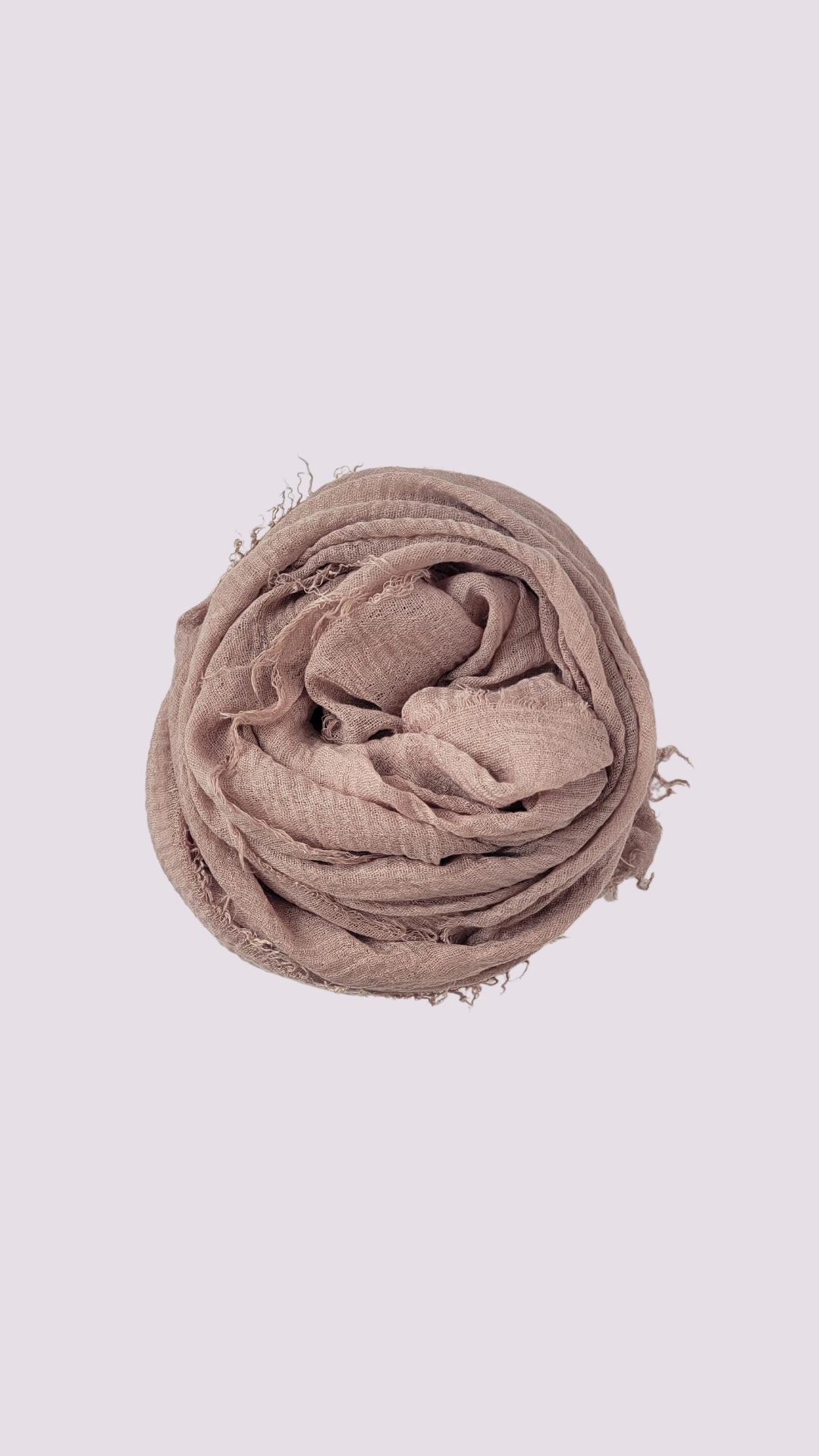 Cotton Crinkle Hijab - Taupe