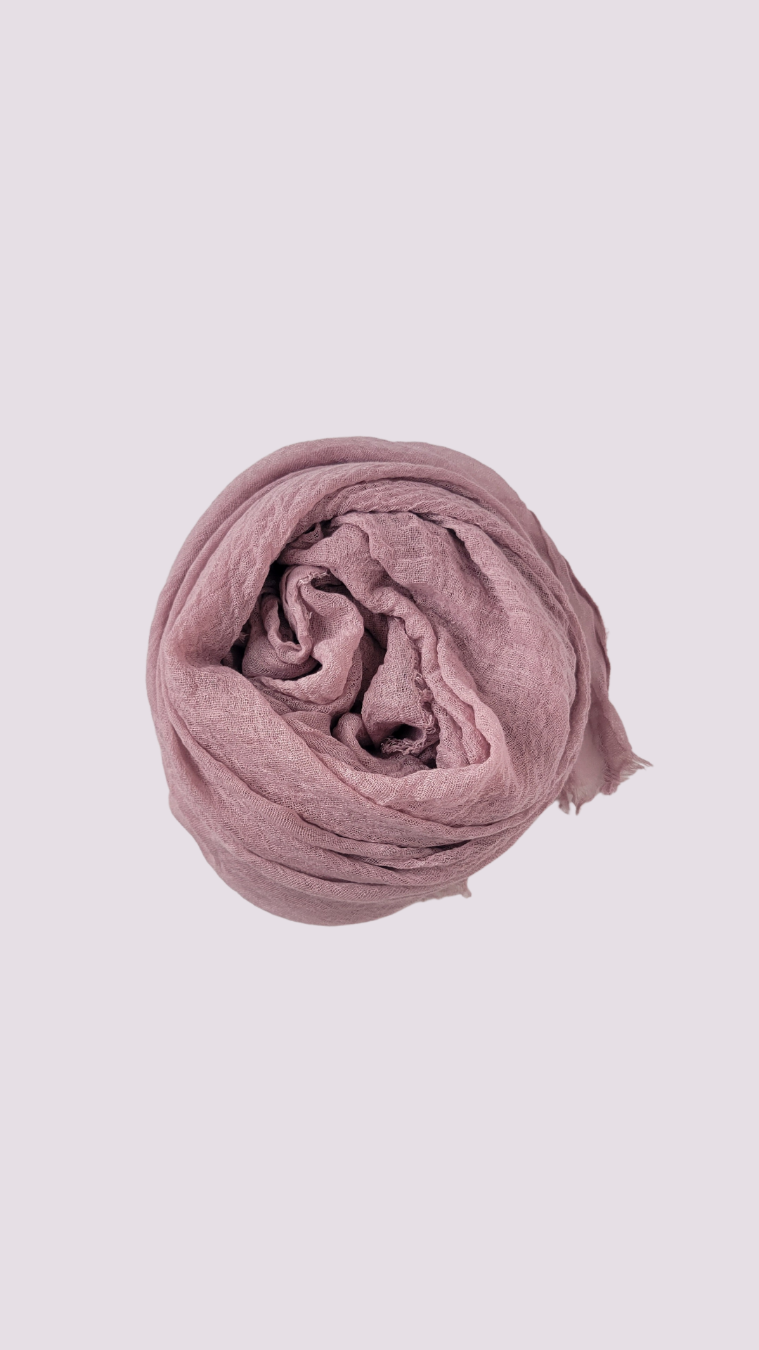 Cotton Crinkle Hijab - Tea Rose