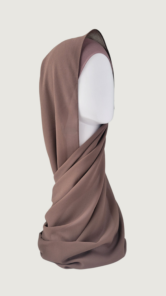 Premium Chiffon Hijab - Terracotta