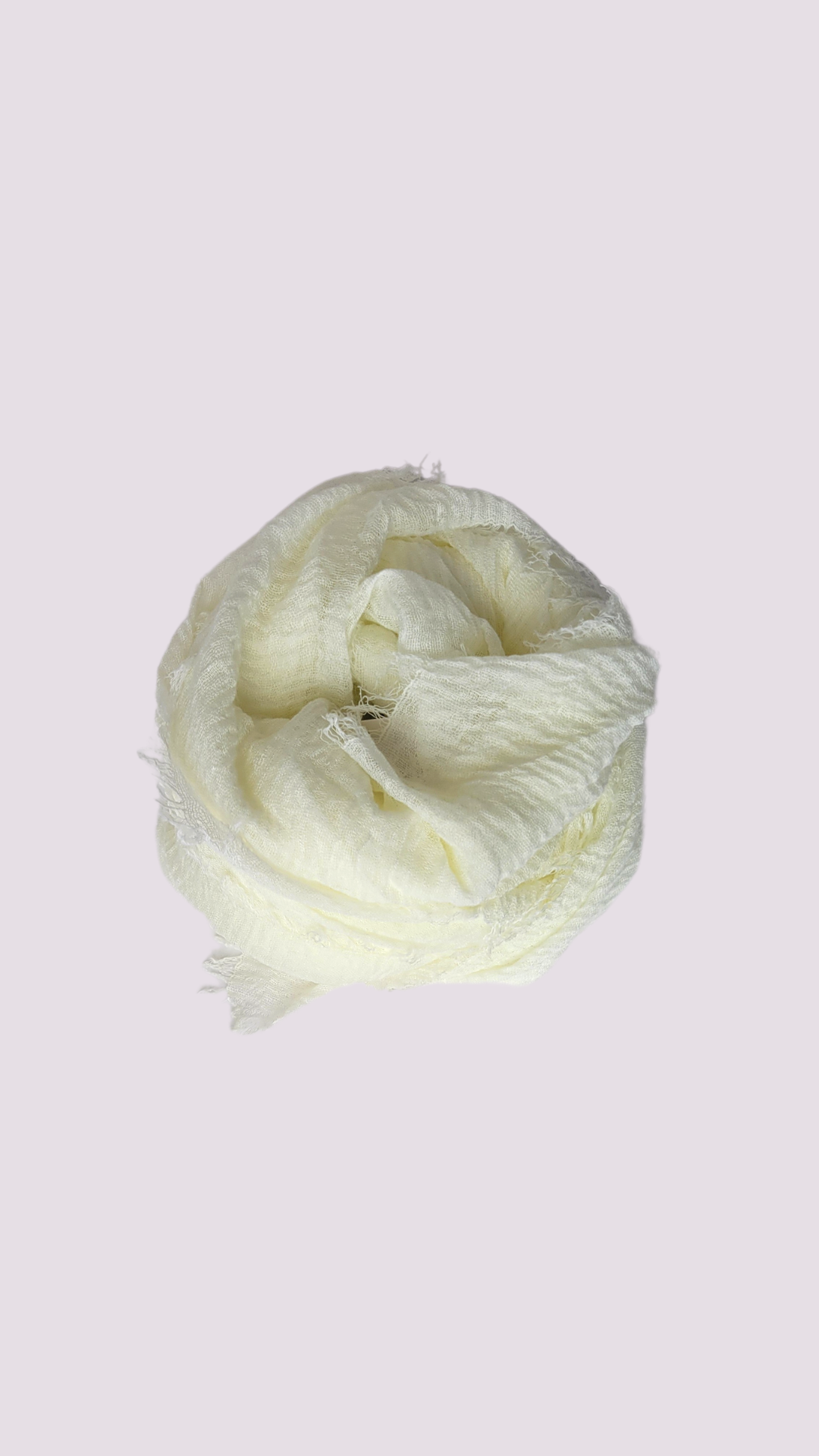 Cotton Crinkle Hijab - Vanilla