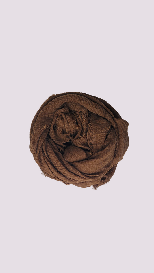 Cotton Crinkle Hijab - Woody